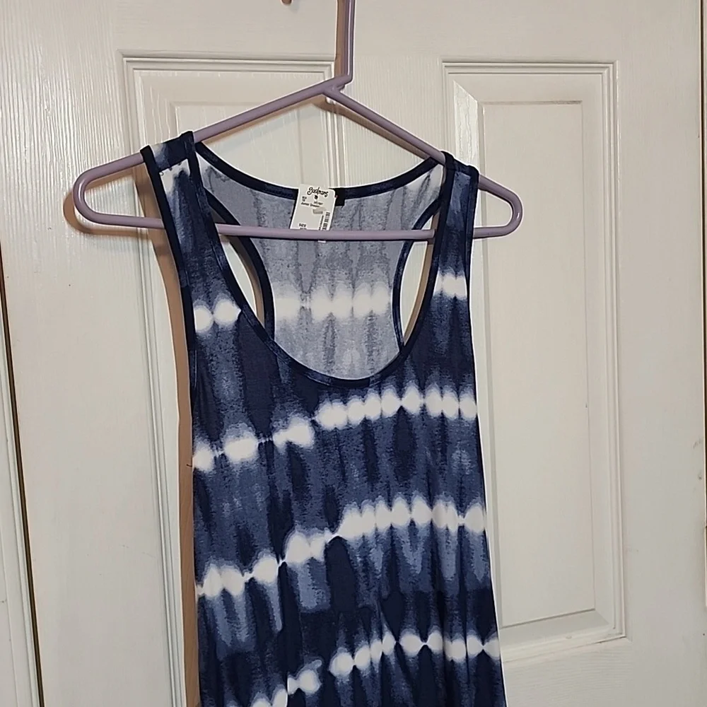 LOVE TYE-DYE MAXI DRESS NWT SZ L - Picture 2 of 9